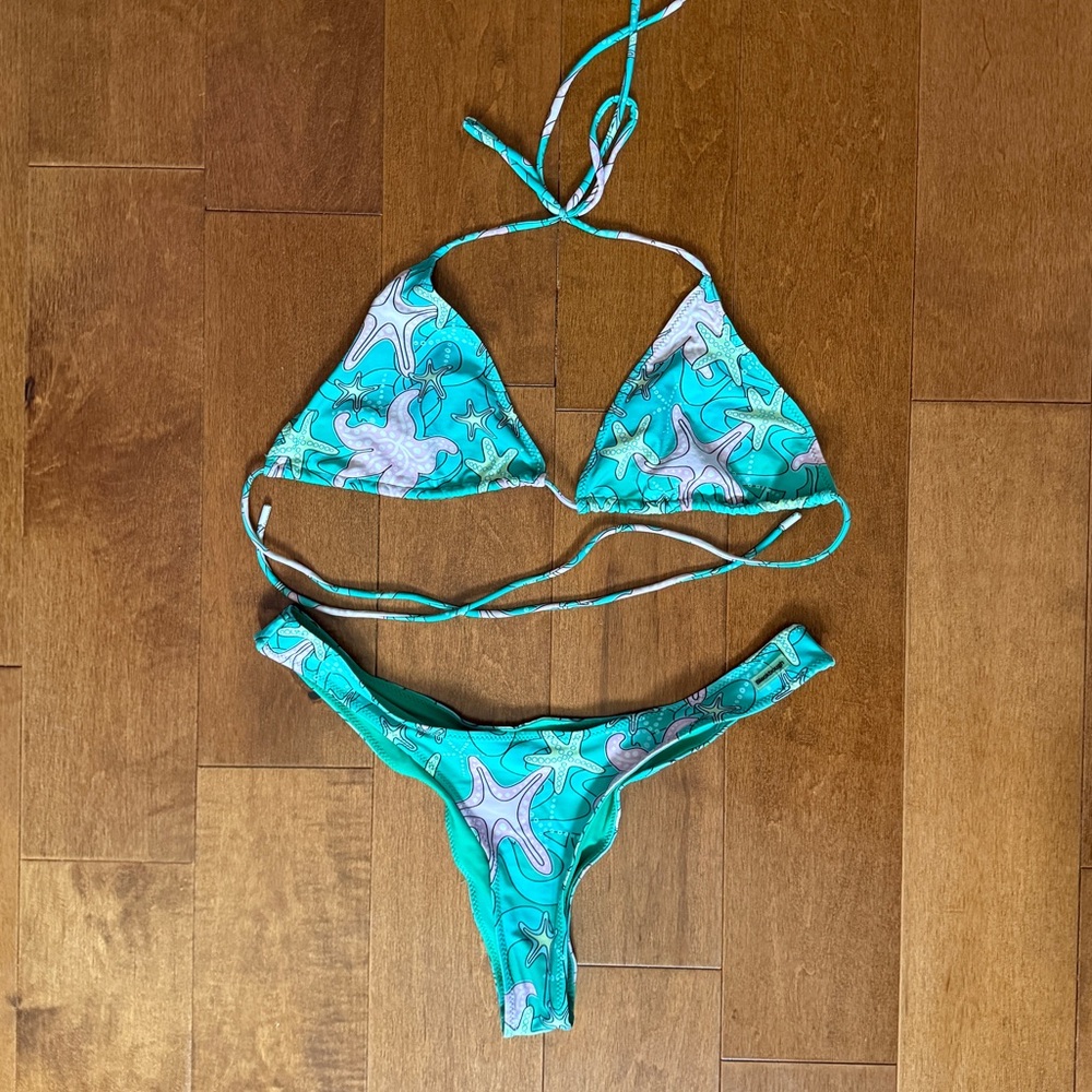 Blackbough Mermaid Cheeky Bikini Large Top & Bottom Matching Set